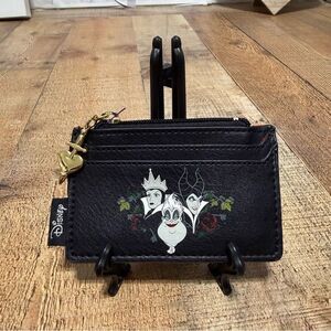 Loungefly Disney Villains Damask Cardholder - BoxLunch Exclusive hard to find!